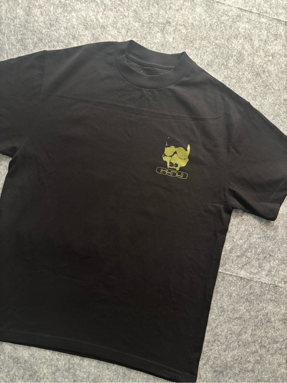 G59 Records Skull Logo T Shirt Size Medium Black Olive Green uicideboy Merch